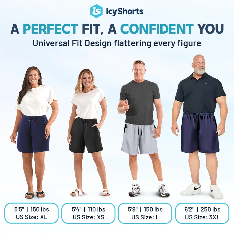 Icy Shorts - Last day 80% OFF - Unisex Ice Silk Stretch Quick-Dry Shorts