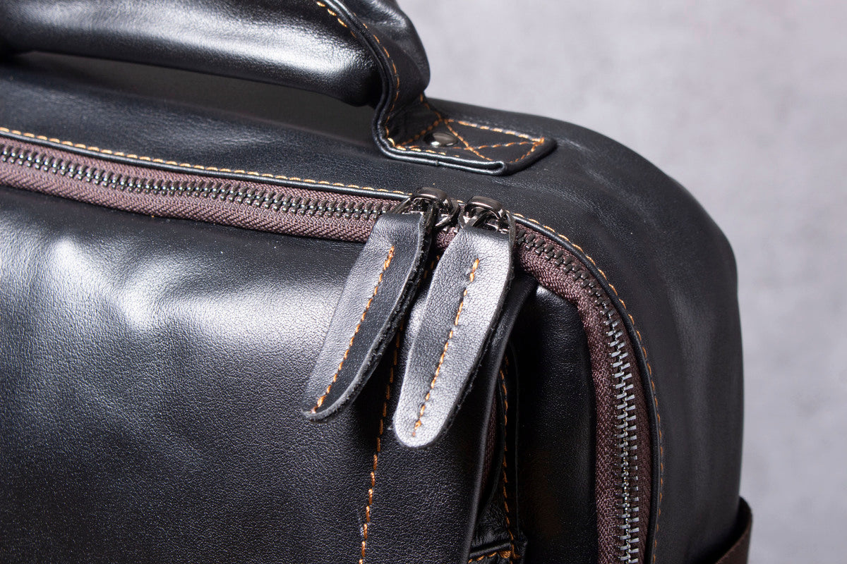 mens leather back pack