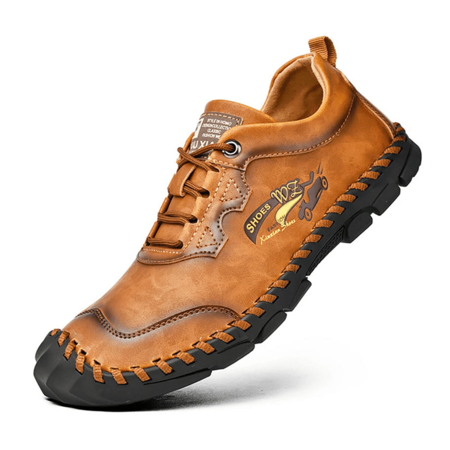 🔥Halloween Offer🎁--40% OFF 🎉Men Hand Stitching Non-slip Soft Bottom Casual Leather Shoes