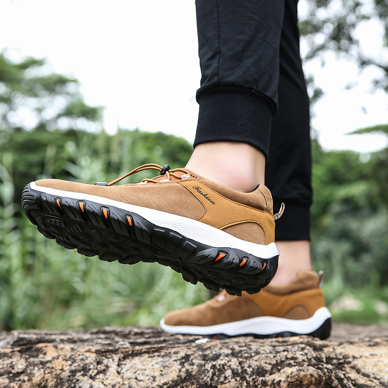 🔥LAST DAY 70% OFF🔥Men's Suede Elastic Band Trekking Shoes