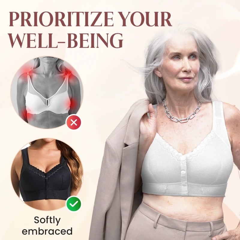 🌹Mother Day's Limited Sale Buy 1 Get 3 Packs🌹2024 New Front Closure Breathable Bra for Seniors