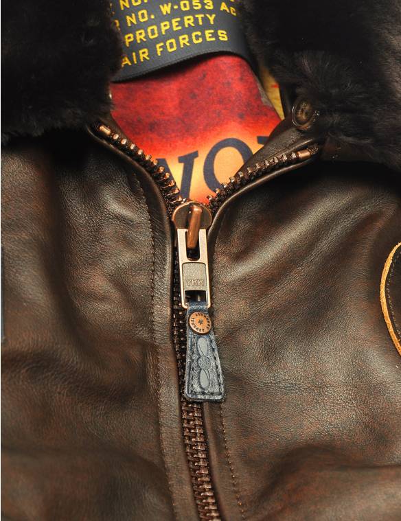 B-15 SPITFIRE FLIGHT LEATHER JACKET[FREE SHIPPING TODAY]