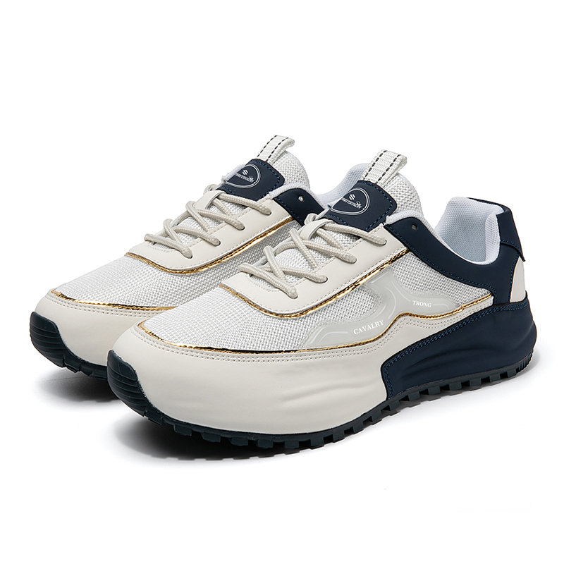 MEN'S LEATHER COMFORTABLE THICK SOLE SLIP-ON CASUAL SPORTS SHOES