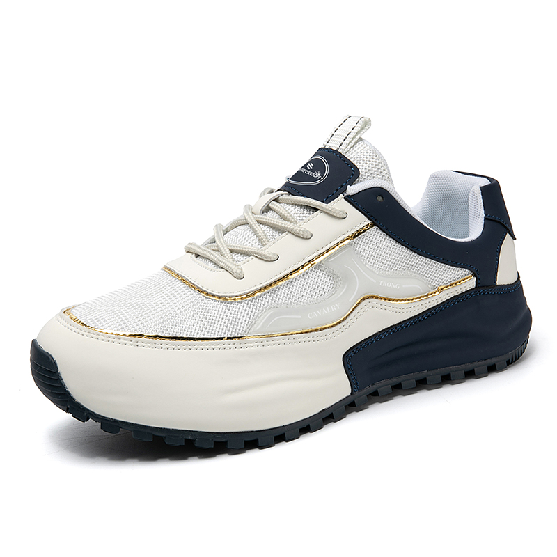 MEN'S LEATHER COMFORTABLE THICK SOLE SLIP-ON CASUAL SPORTS SHOES