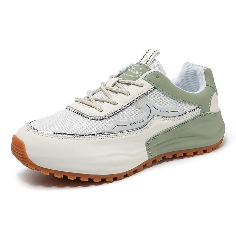 MEN'S LEATHER COMFORTABLE THICK SOLE SLIP-ON CASUAL SPORTS SHOES