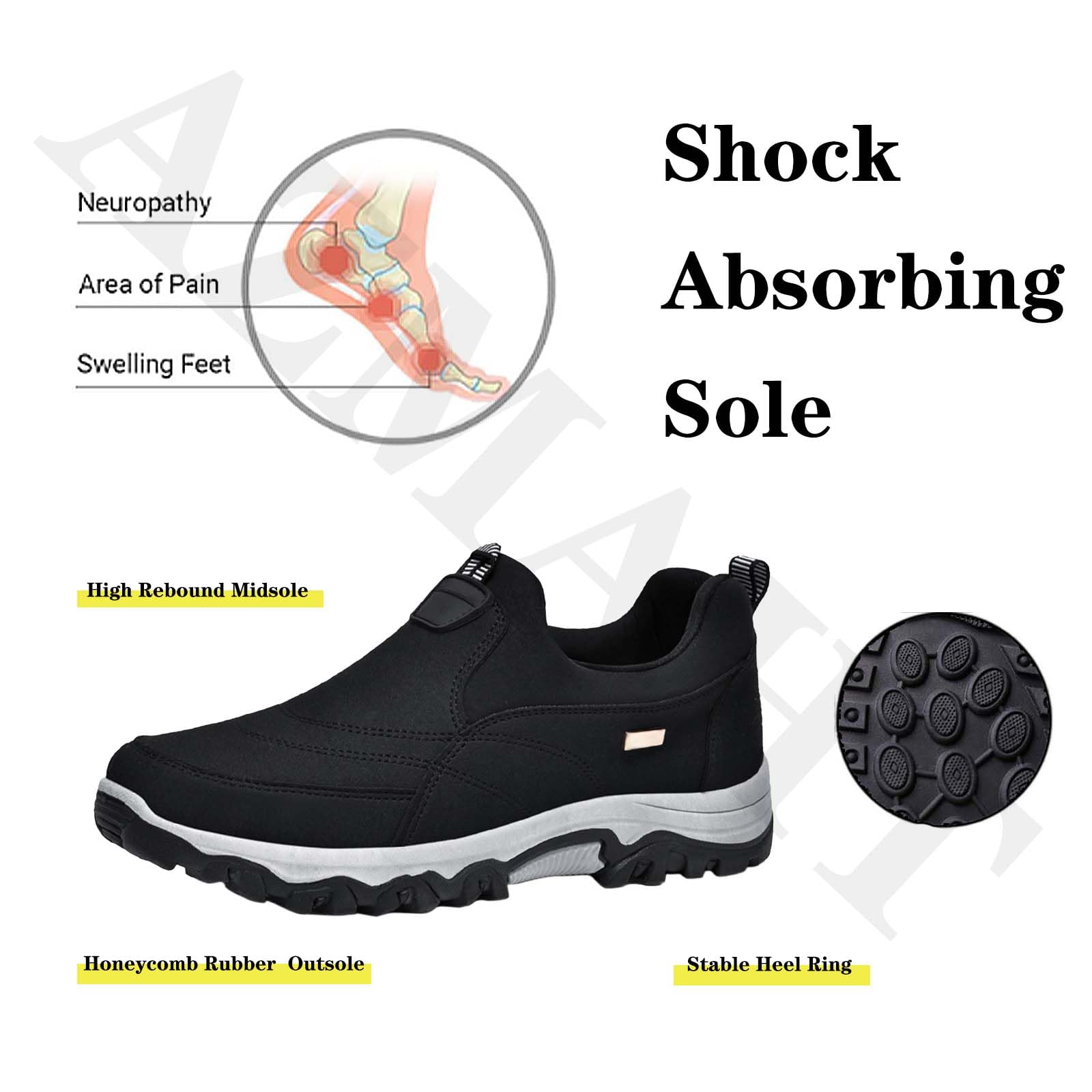 🔥LAST DAY 70% OFF🔥Men's Arch Support & Breathable and Light & Non-Slip Shoes - Proven Plantar Fasciitis, Foot and Heel Pain Relief