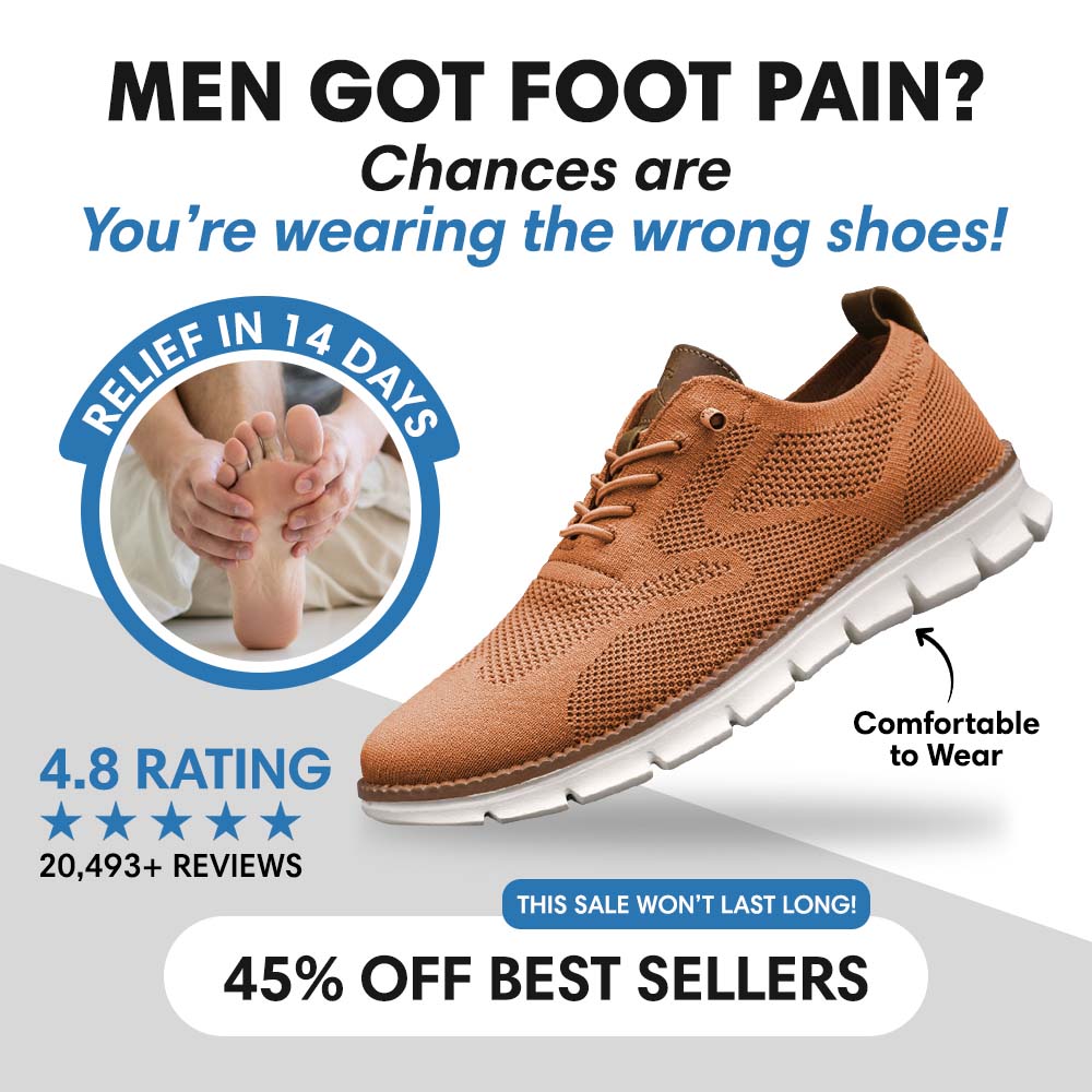 🔥60% OFF TODAY🔥Men's Fashion Orthopedic Shoes - Improve Posture and Get Rid of Painless Walking and Standing