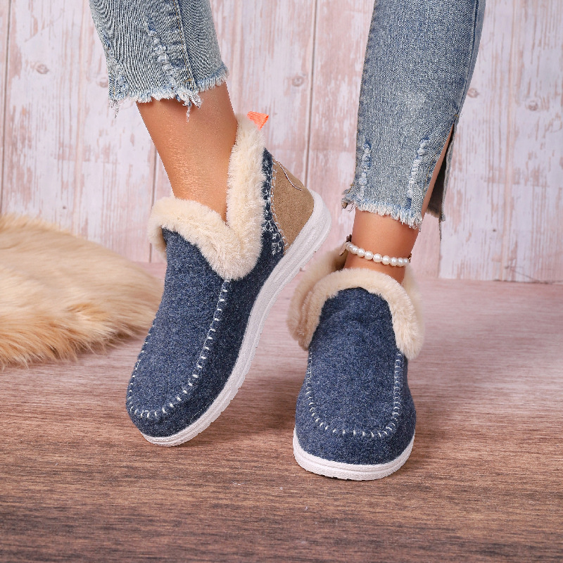 OrthoComfy Denny Wool Faux Shearling Boots