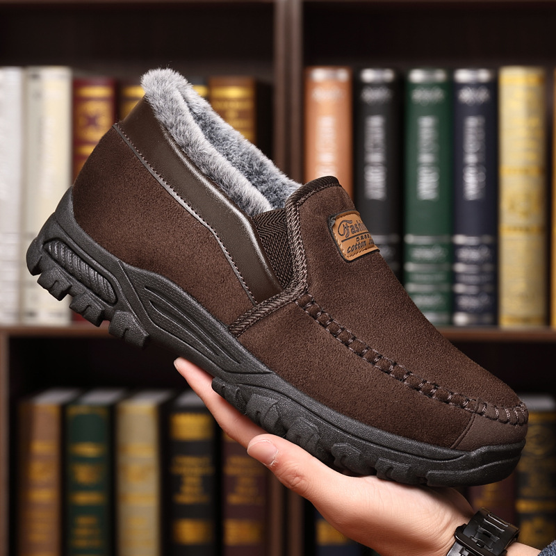 ✨70% OFF Today✨Men's Good Arch Support Outdoor Warm Lightweight Walking Slip On Sneakers