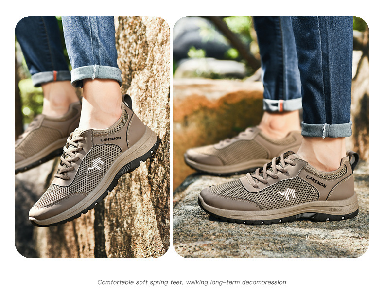 [Copy]🔥Last Day Promotion 70% OFF🔥Men's mesh lightweight and breathable travel shoes, non-slip walking shoes