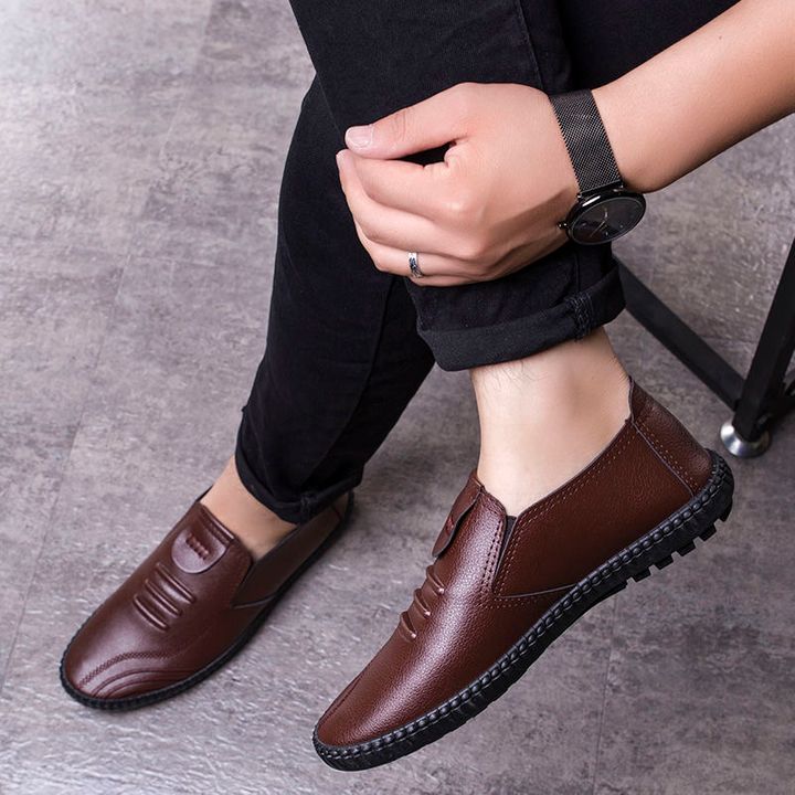 PU Business Men's Shoes Fashion Mens Casual Loafers Driving Shoes Men Party Slip-Ons