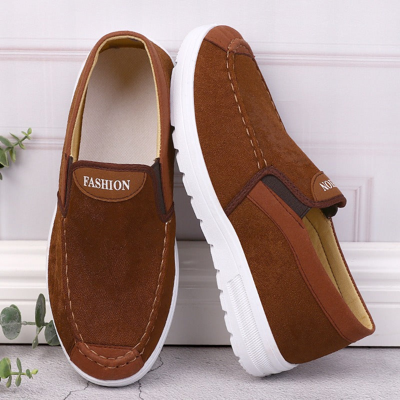 🔥Last Day Promotion 70% OFF 🎁 Men's Casual Leather Good Arch Support & Non-slip Outdoor Breathable Walking Shoes - 6704