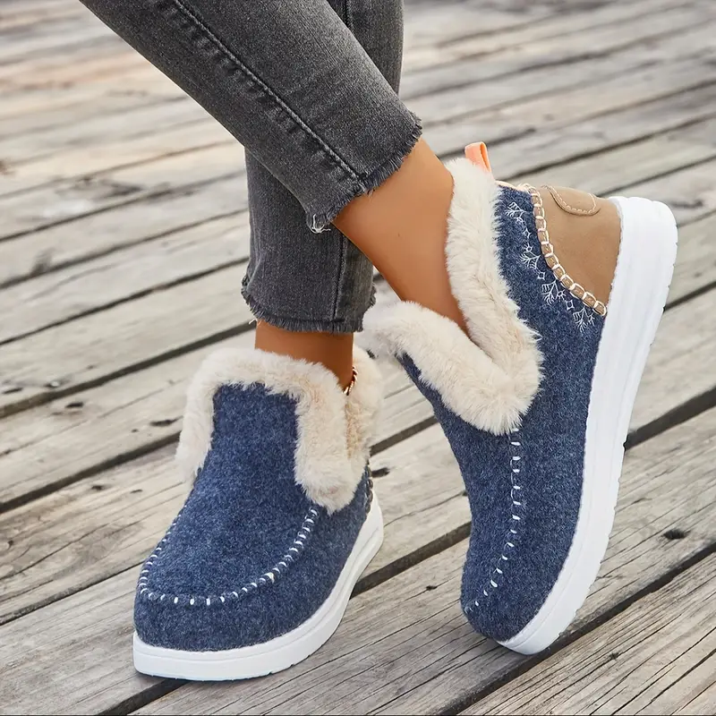 OrthoComfy Denny Wool Faux Shearling Boots