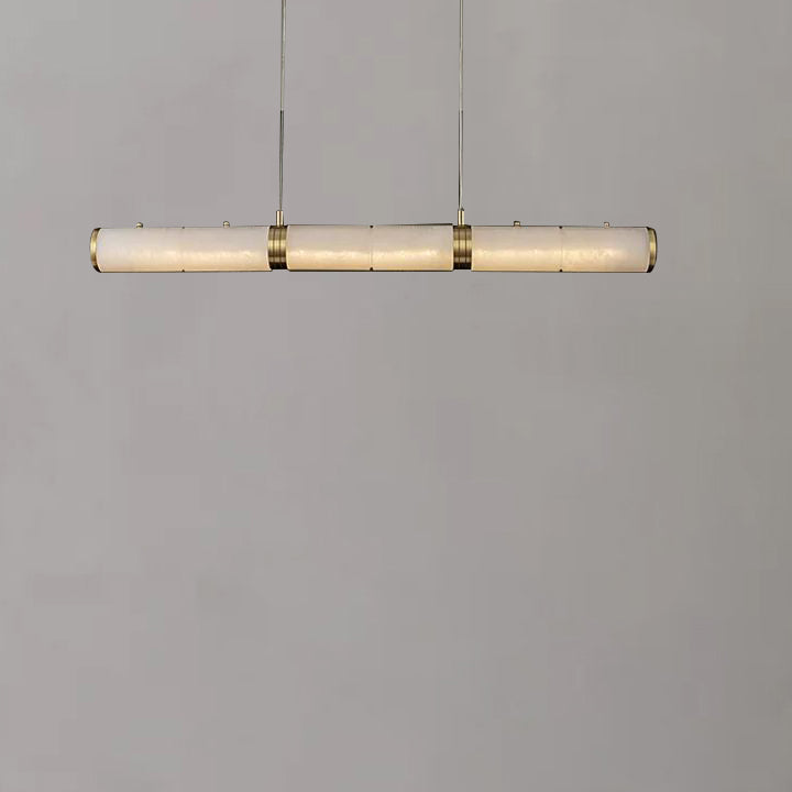 Alabaster Modern Linear Chandelier main view