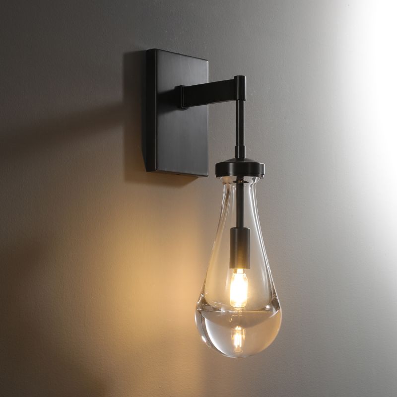 Raindrop Rod Wall Sconce in glass