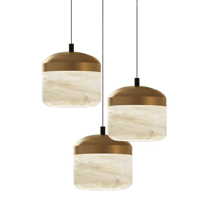Alabaster Pendant, Kitchen Pendant Light front view
