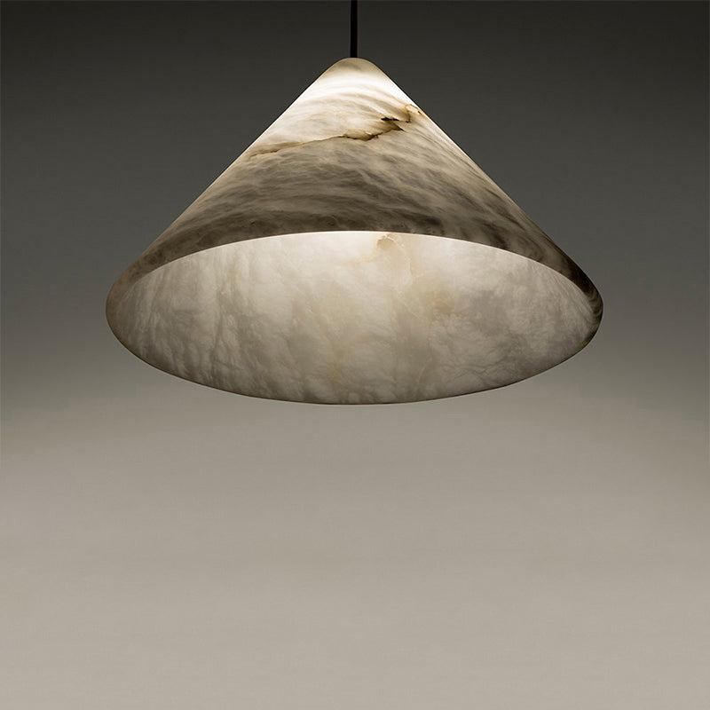 Modern Alabaster Kitchen Island Pendant Light detail view