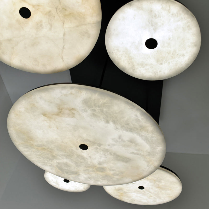 Seraphina Luxurious Contemporary Alabaster Pendant Light for Living and Dining Spaces detail view