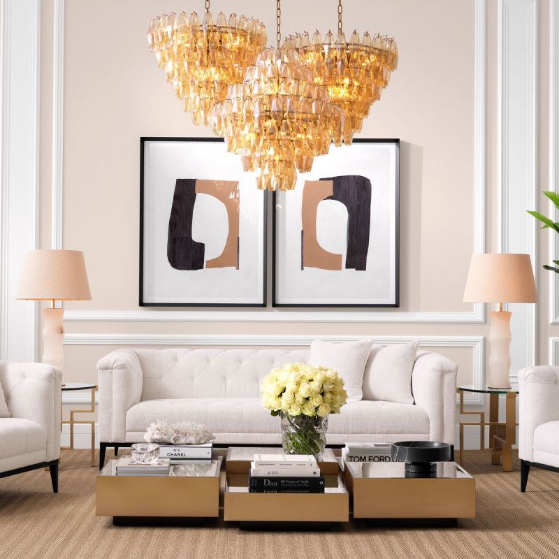Chara Glass Large Chandelier - detail 2