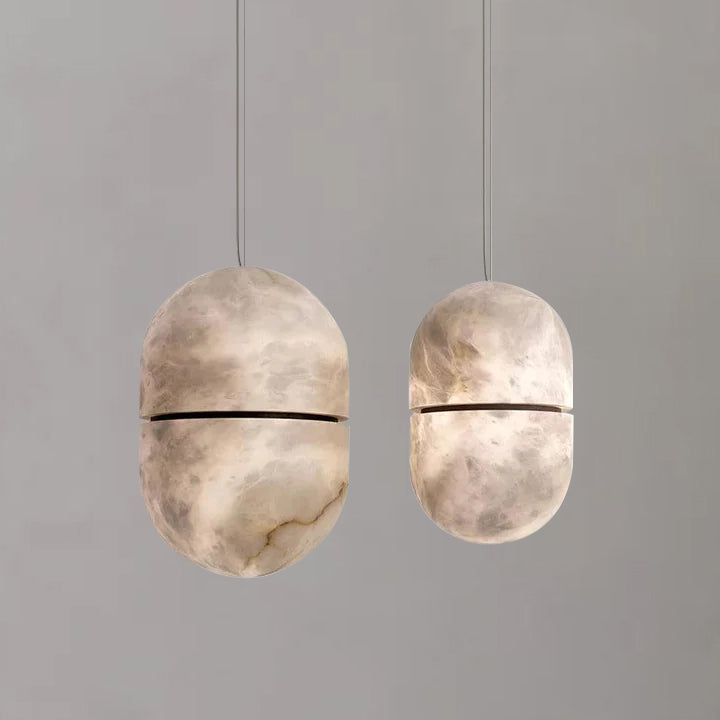 Alabaster Symmetry Pendant Light, Island Mini Pendant Light main view