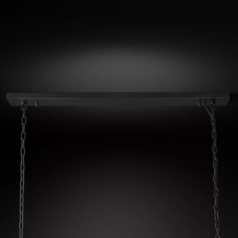 1920s Odem Rectangular Chandelier 72" - detail 8