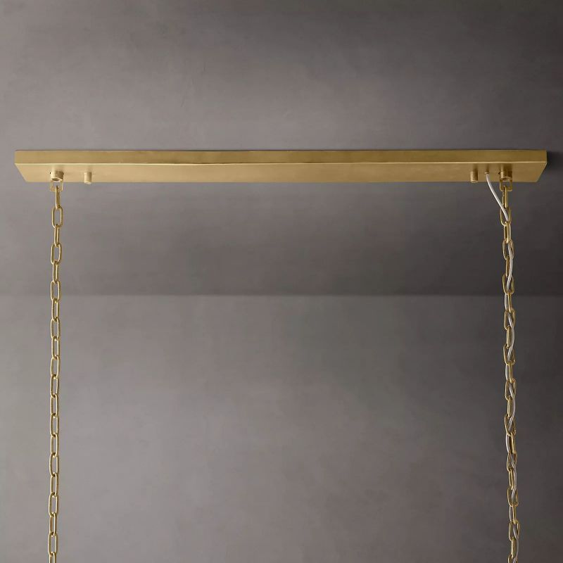 1920s Odem Rectangular Chandelier 72" - detail 7