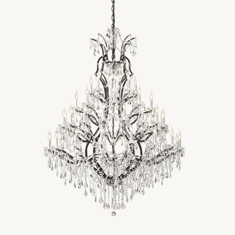 19TH C. Crystal Outdoor Chandelier 60" - detail 2
