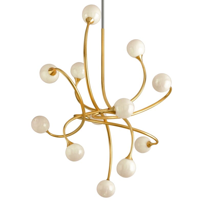 Signature 12 Light Chandelier - Gold Leaf