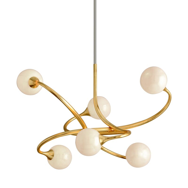 Signature 6 Light Chandelier - Gold Leaf