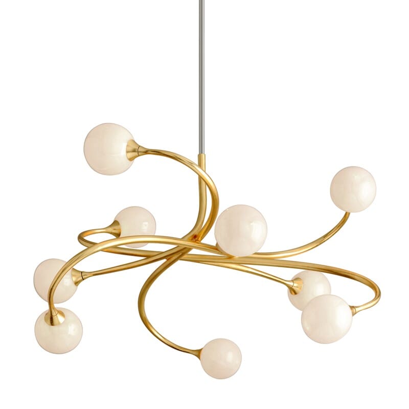 Signature 9 Light Chandelier - Gold Leaf