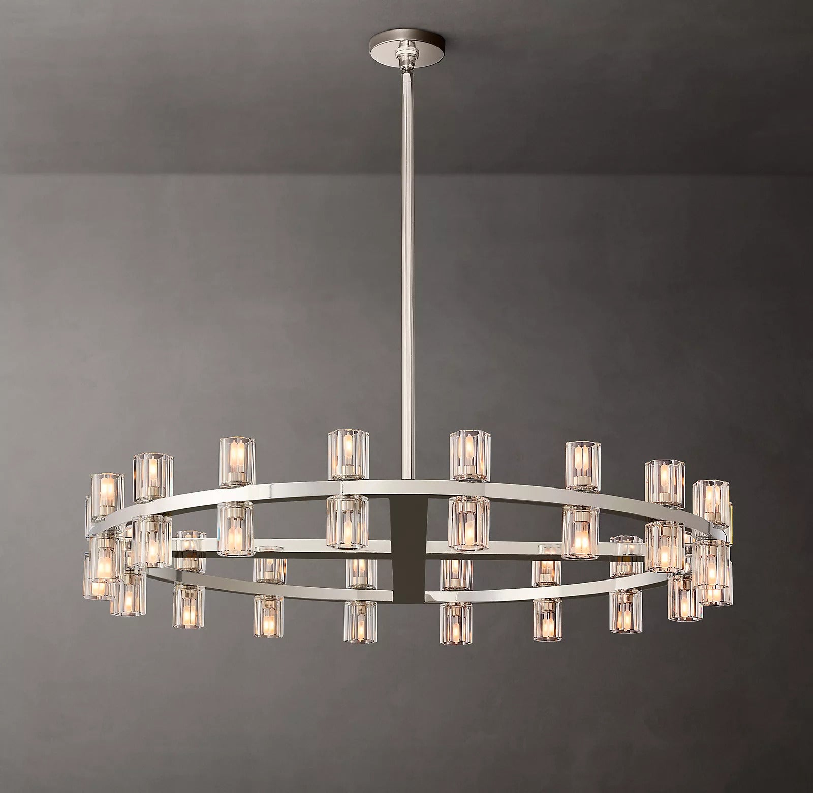 Akio Wine-Glass Round Chandelier 36 inch detail view