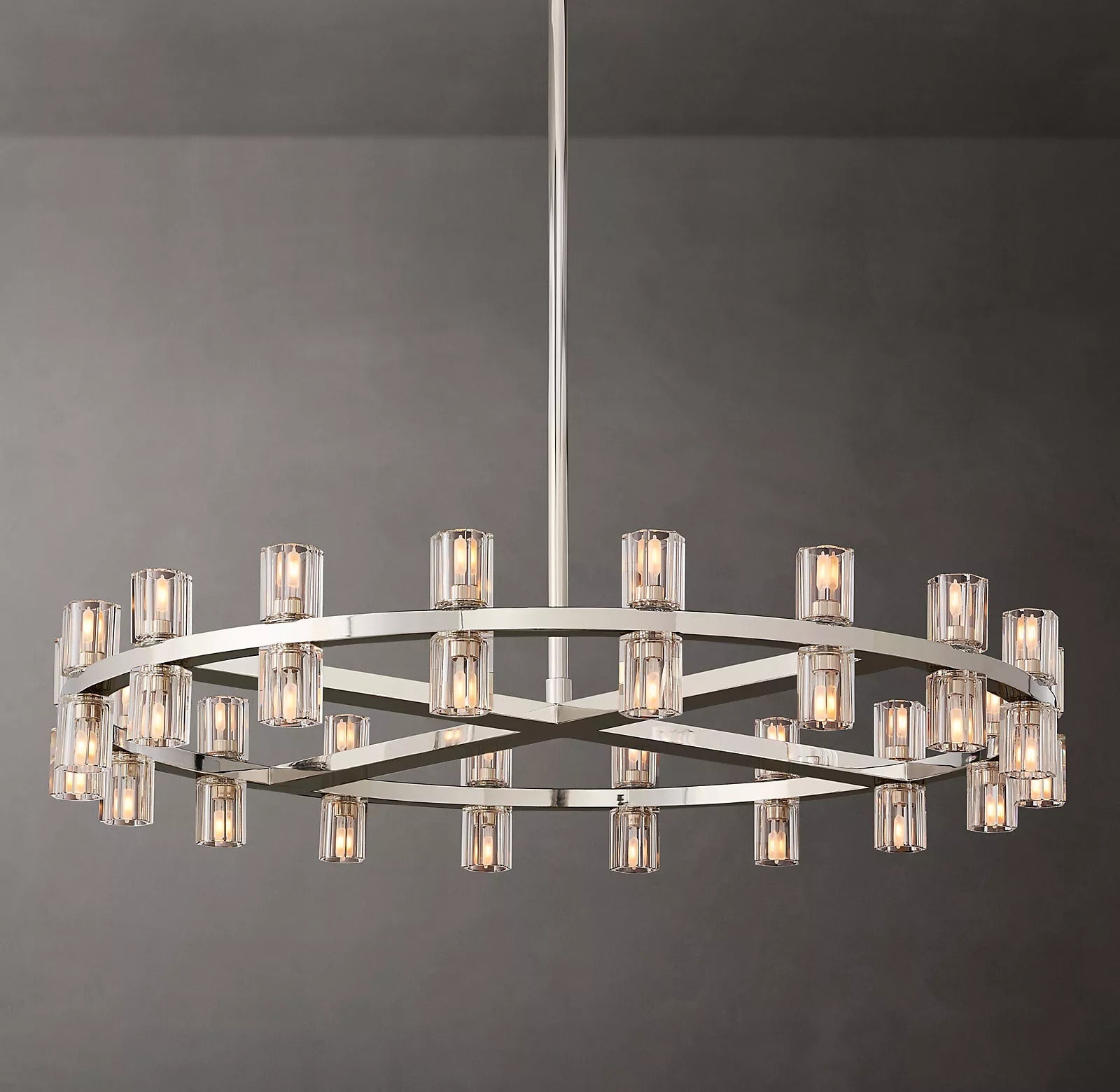 Akio Wine-Glass Round Chandelier 36 inch detail view
