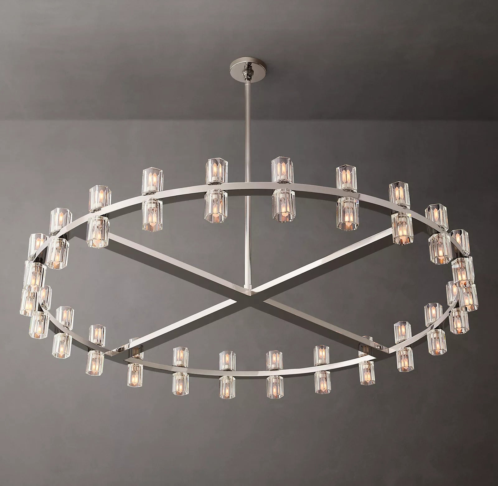 Akio Wine-Glass Round Chandelier 48 inch detail view