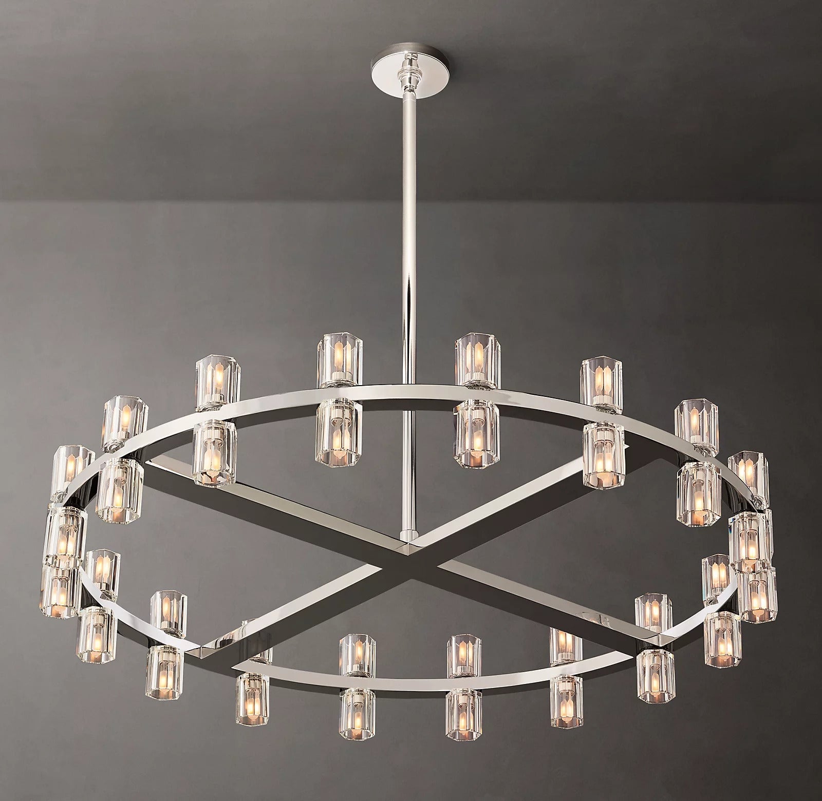 Akio Wine-Glass Round Chandelier 36 inch detail view