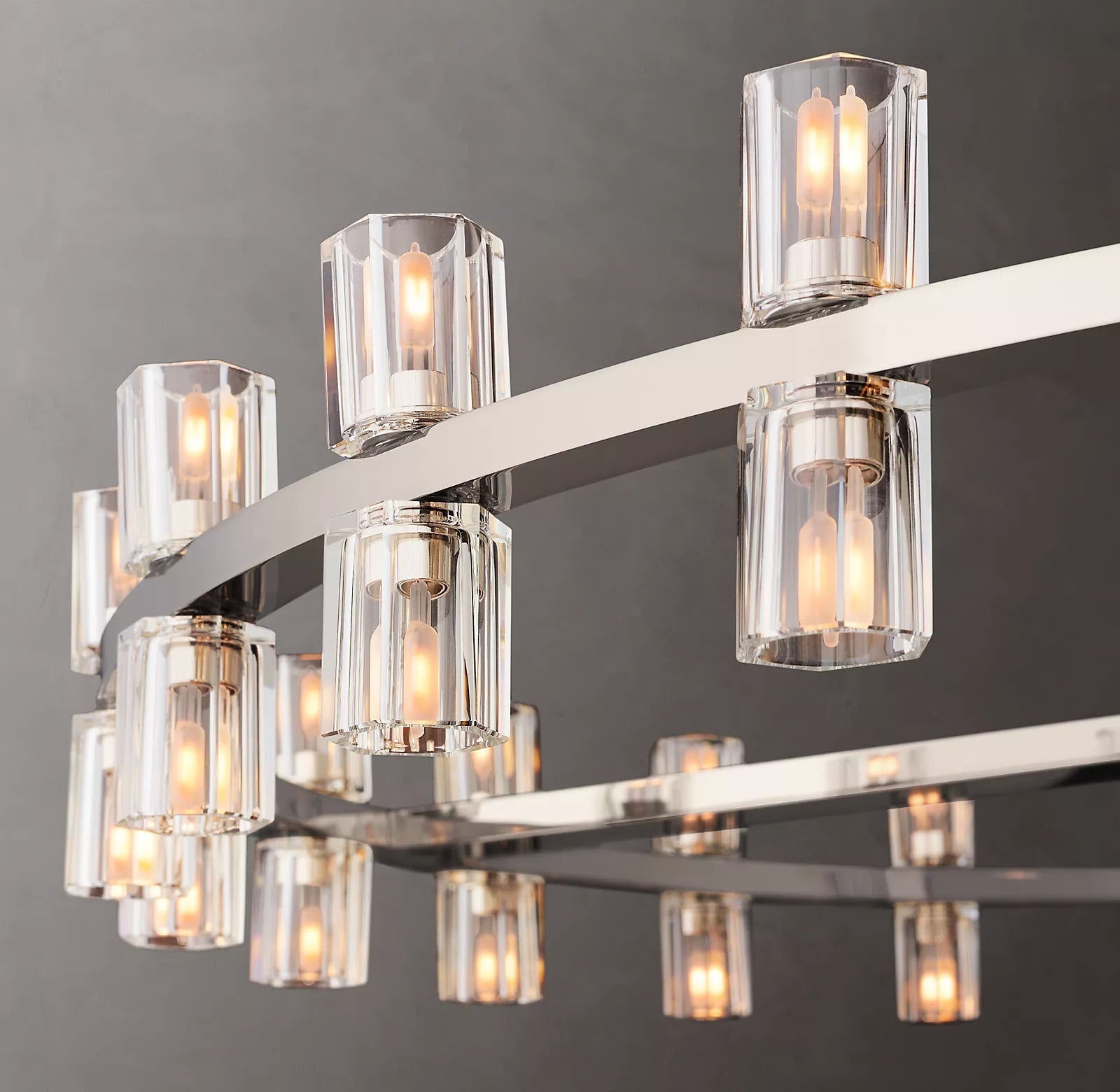 Akio Wine-Glass Round Chandelier 48 inch detail view