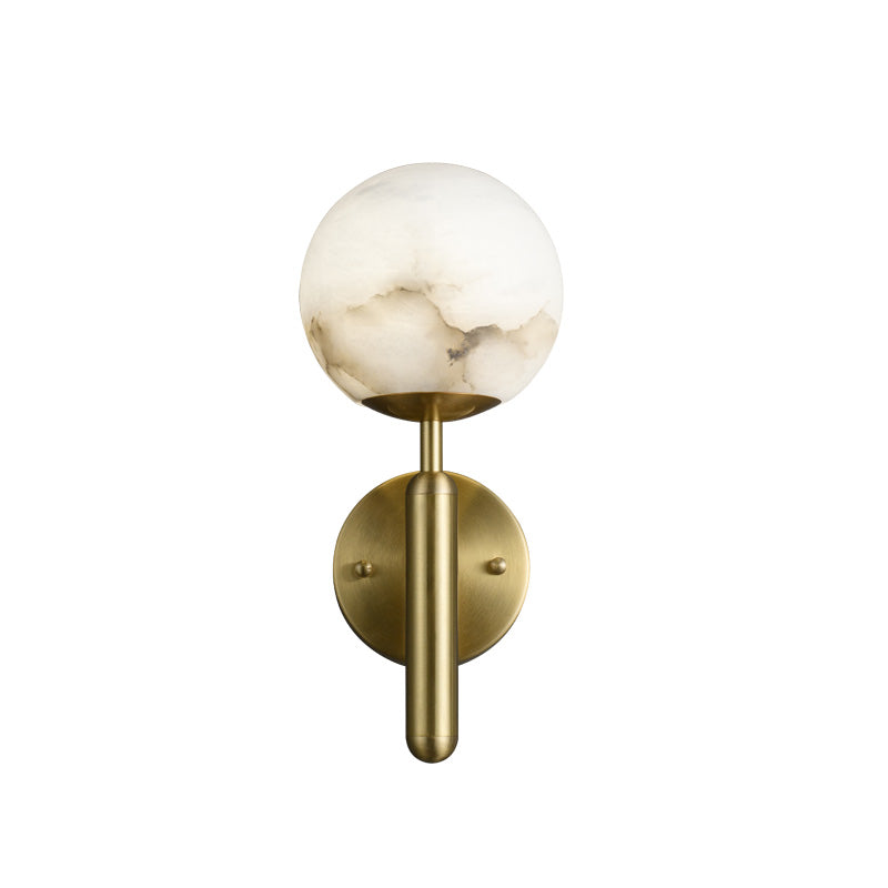 Aurora Alabaster Global Wall Light, Bedroom Wall Light detail view
