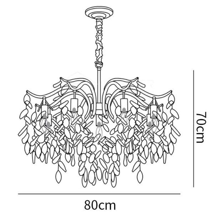 Dorale Modern Crystal Chandelier - detail 13