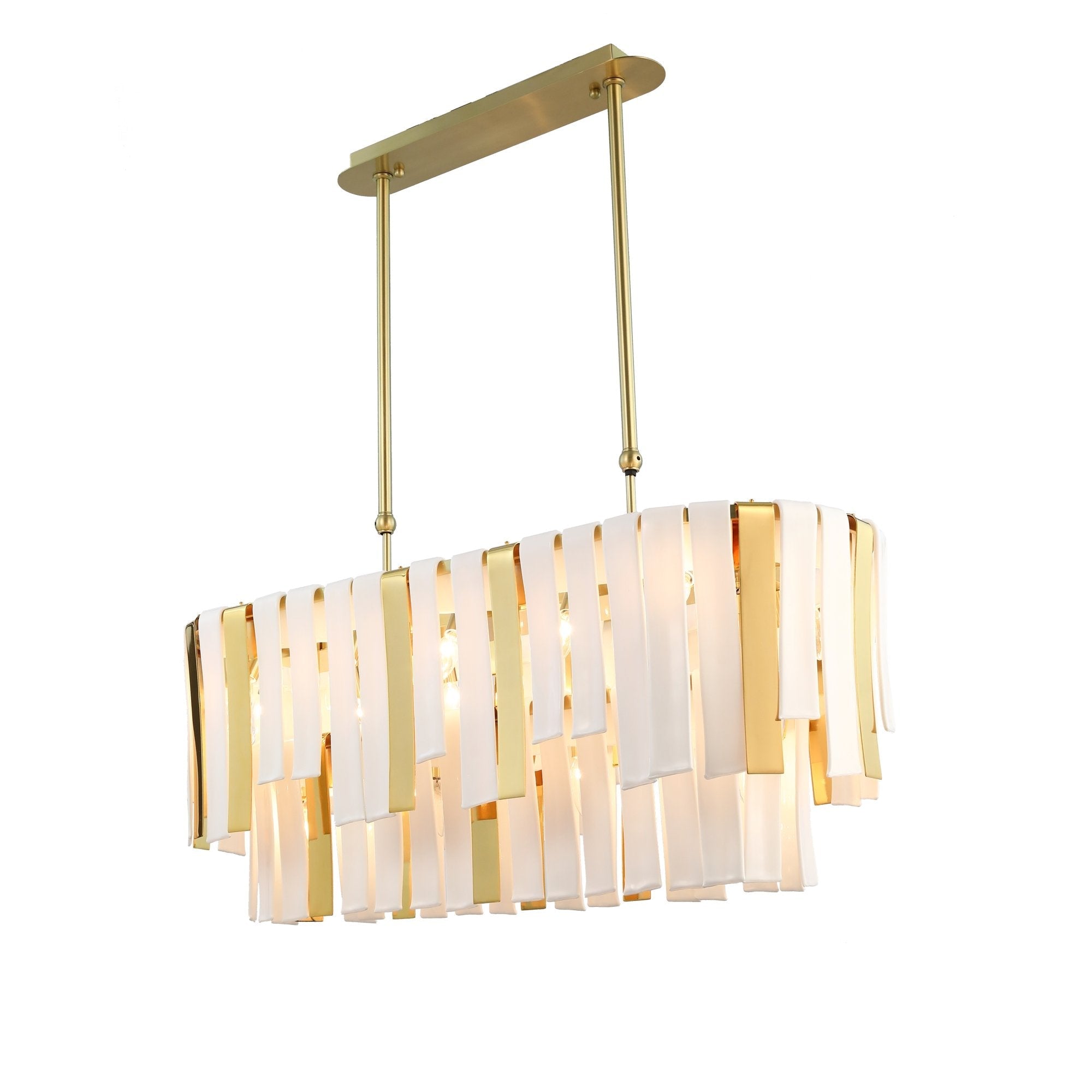 Leslie 3-Tier Rectangular Chandelier - product detail 3