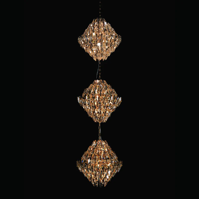 Sol Odeon 3-layer Crystal Foyer Chandelier - detail 4