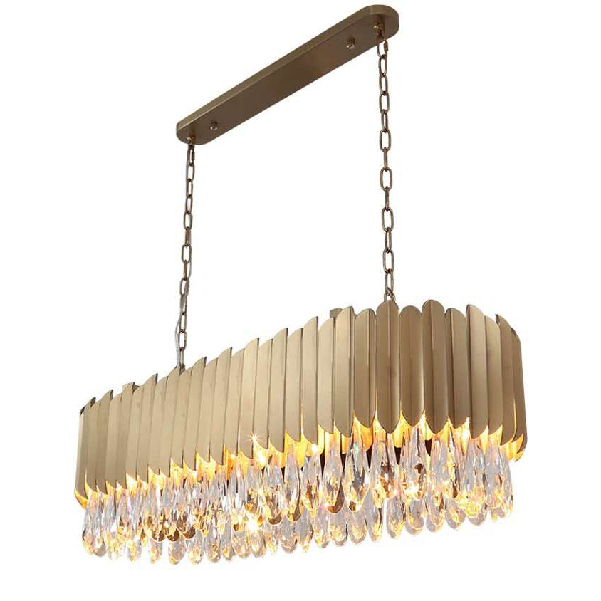 Alicante Tiered Linear Crystal Chandelier - detail 3