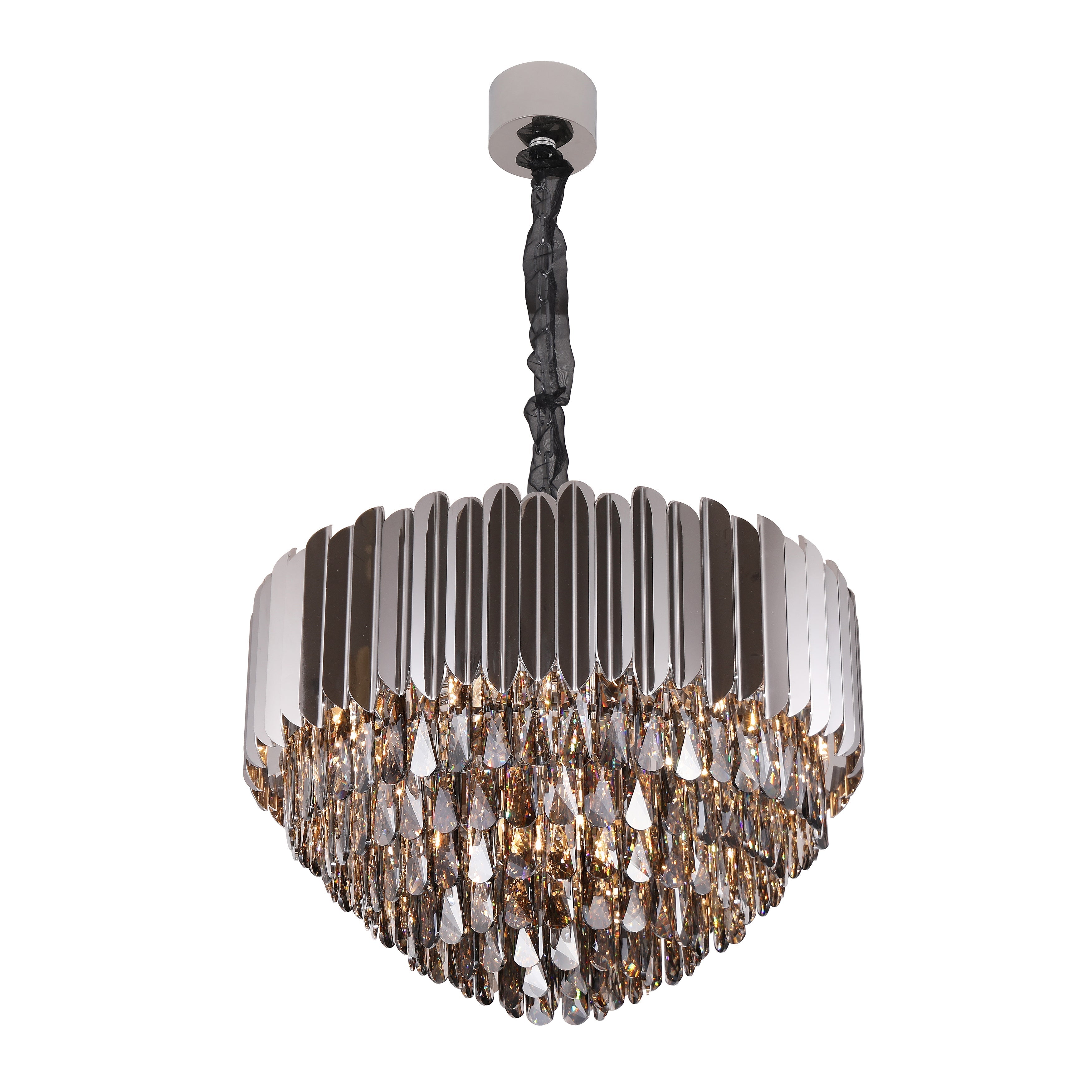 Alicante Tiered Round Crystal Chandelier - detail 5