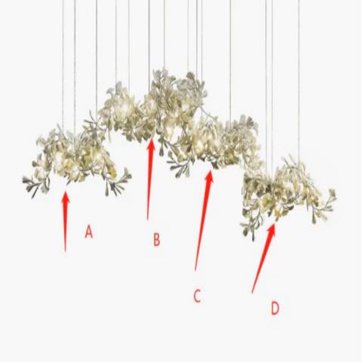 Ceramic Ginkgo Luxury Chandelier Style H - detail 13