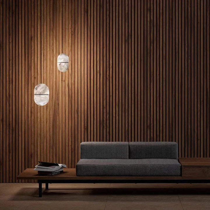 Alabaster Symmetry Pendant Light, Island Mini Pendant Light detail view