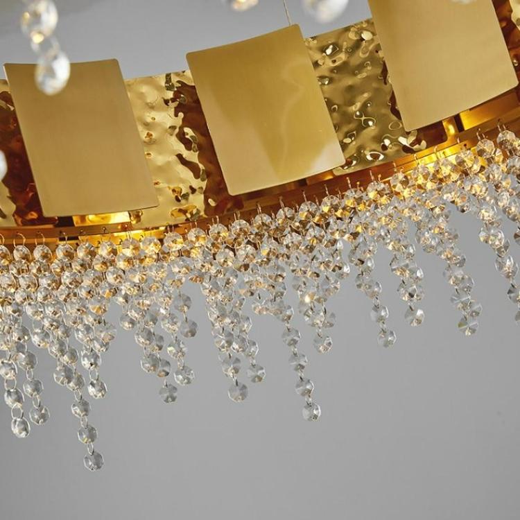 Alaire Crystal Chandelier angled view