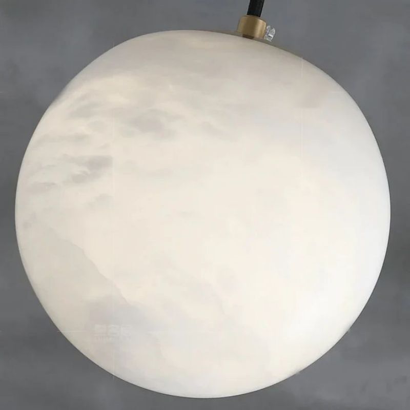 Alabaster Ball Pendant Light - detail 5