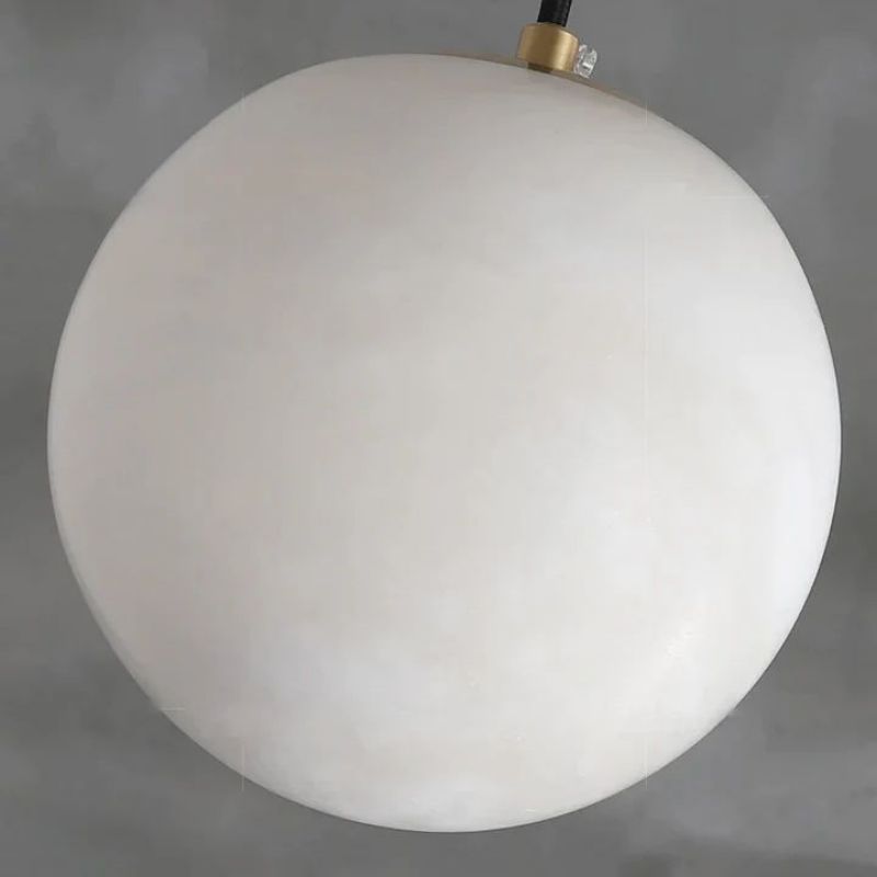 Alabaster Ball Pendant Light - detail 7