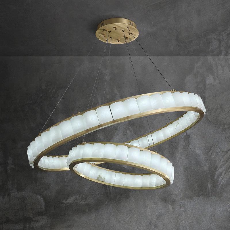 Alabaster Circle Round Pendant main view