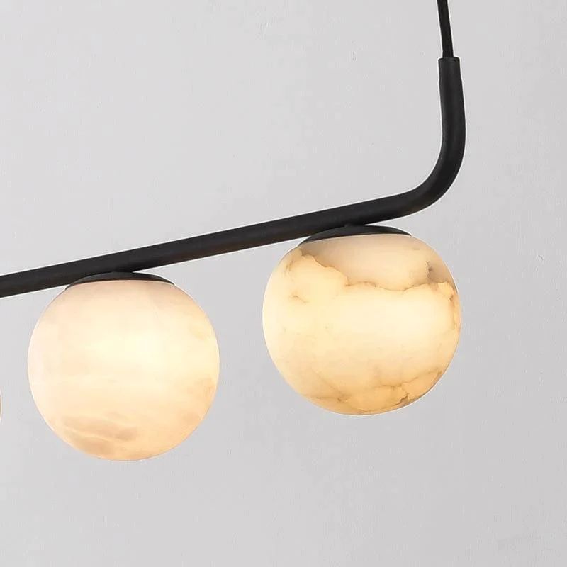 Alabaster Global Linear Pendant detail view