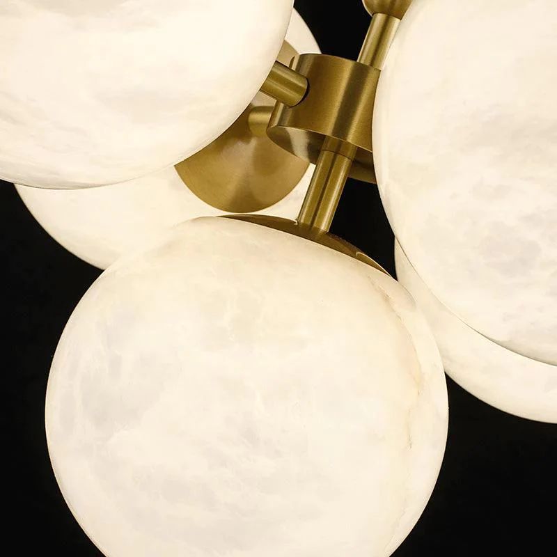 Alabaster Global Rod/Cord Pendant detail view