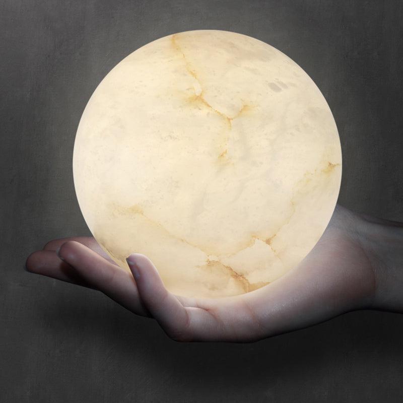 Alabaster Round Art Pendant Light - product detail 10